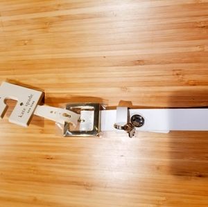 Large Kate Spade White Belt